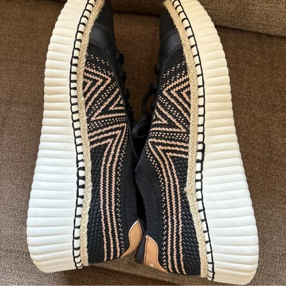 Skechers Women's Wilshire Blvd Lace-Up Sneaker Bellevue Black Size 9.5 - Picture 7 of 9